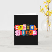 Funny Cereal Killer Cereal Design For Breakfast Lo Kaart (Gele Bloem)