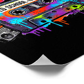 Funny Cette Graffiti 80s 90s Raised On Old School  Poster (Hoek)