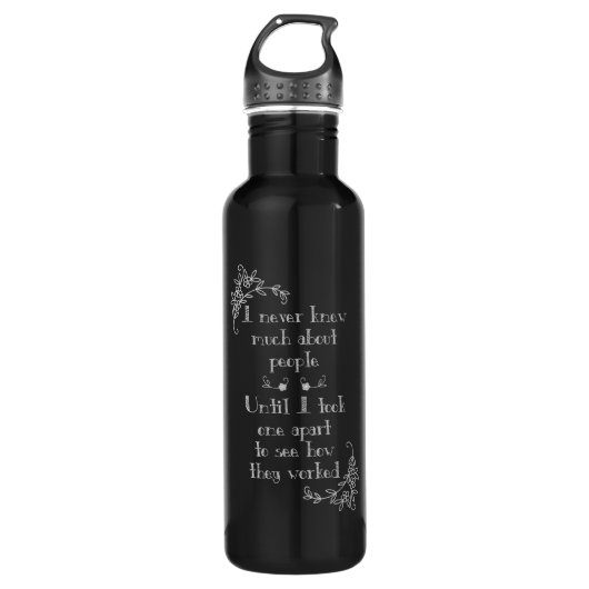 Funny Chalk Art Water Bottle Waterfles (Voorkant)
