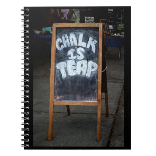 Funny chalkboard gezegde notebook notitieboek