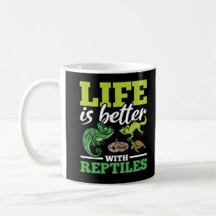 Funny Chameleon Snake Gecko Turtle Reptile Lover Koffiemok