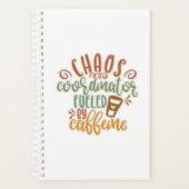 Funny Chaos Coordinator Coffee Lover Planner (Voorkant)