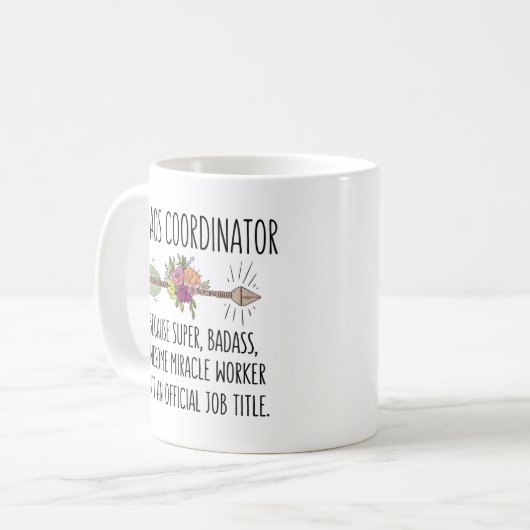 Funny Chaos Coordinator Gift Idea Mok Coffee Cup (Voorkant links)