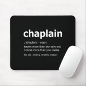 Funny Chaplain Definition New Job Gift For Chaplai Muismat (Met muis)