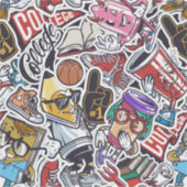 Funny Character FUN CARTOON COMIC Sticker (Voorkant)