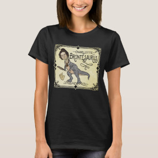 Funny Charlotte Bronte Saurus Dinosaur Book Reader T-shirt