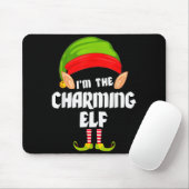 Funny Charming Elf Matching Family Group Pj Christ Muismat (Met muis)