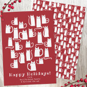 Funny Chat Carte de Noël