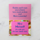 Funny Chat Carte de Pâques personnalisée (Intérieur)