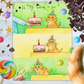 Funny Chat carte postale Anniversaire