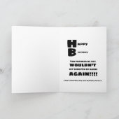 Funny Chat Humour Alien enlèvement carte d'anniver (Intérieur)