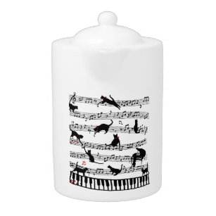 Funny Chat Music Note, Cadeau Pour Piano Player, M