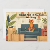Funny Chat New Home Moving Faire-part (Devant)