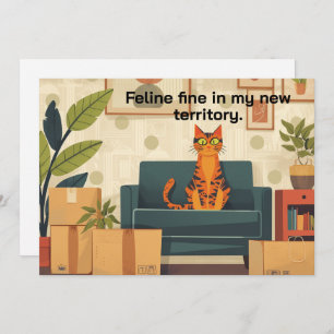 Funny Chat New Home Moving Faire-part