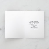 Funny Chat noir à Santa Hat Carte de Noël (Intérieur)