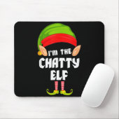 Funny Chatty Elf Matching Family Group Pj Christma Muismat (Met muis)
