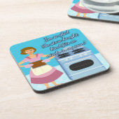 Funny Cheatin Brownies Slogan Onderzetter (Linkerzijde)