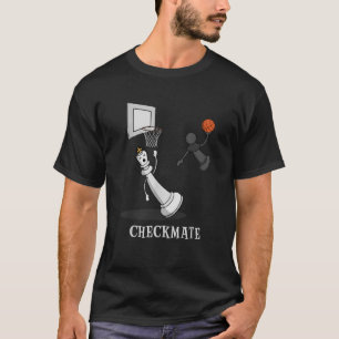 Funny Checkmate Chess Basketball Board King P T-shirt