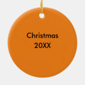 FUNNY CHEESEBURGER ROUND CERAMIC ORNAMENT (Achterkant)