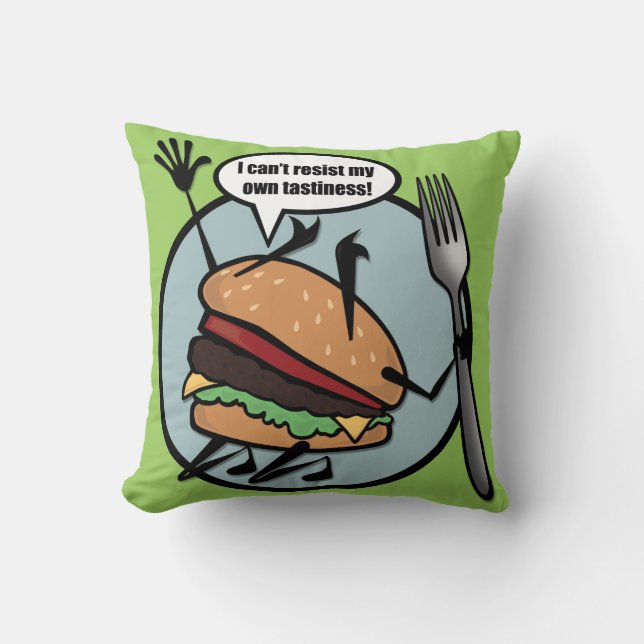 FUNNY CHEESEBURGER SQUARE SIERKUSSEN (Voorkant)