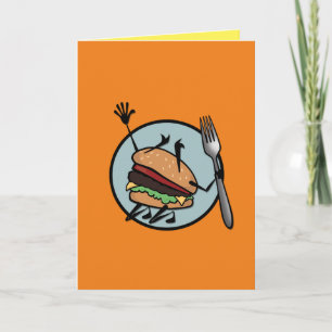 FUNNY CHEESEBURGER VERTISCH WENSKAART KAART
