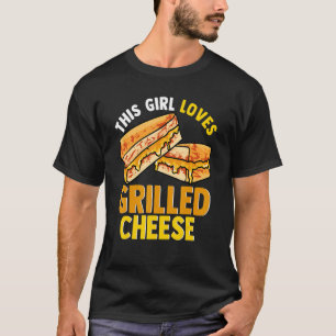 Funny Cheesey Sandwich Women Dit meisje houdt van  T-shirt
