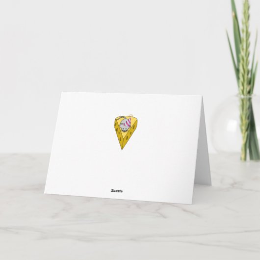 Funny Cheesy Carte d'anniversaire (Dos)