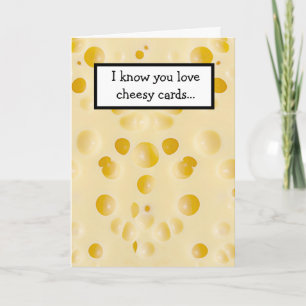 Funny cheesy kaart