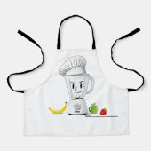 Funny Chef Blender | Smoothie Maker Cartoon Schort (Voorkant)
