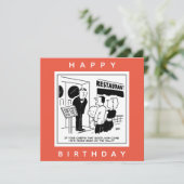 Funny Chef Cartoon - Is de Chef zeer beroemd? Kaart (Staand voorkant)