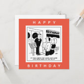 Funny Chef Cartoon - Is de Chef zeer beroemd? Kaart (Voorkant / Achterkant in situ)