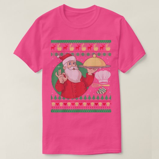 Funny Chef Cooking Ugly Christmas Sweaters (Design voorkant)