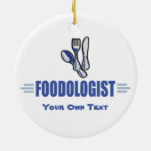 Funny Chef Keramisch Ornament (Achterkant)