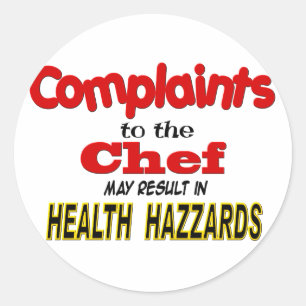 Funny Chef Ronde Sticker