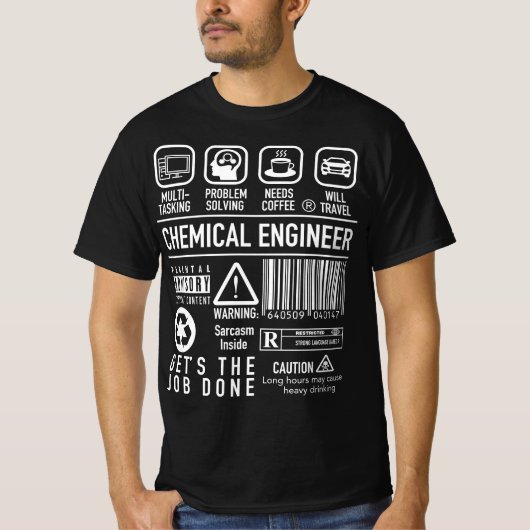 Funny Chemical Engineer Gift Chemical Engineering T-shirt (Voorkant)