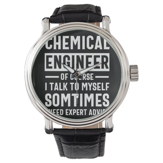 Funny Chemical Engineer Horloge (Voorkant)