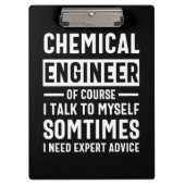 Funny Chemical Engineer Klembord (Voorkant)