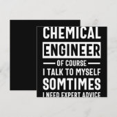 Funny Chemical Engineer Save The Date (Voorkant / Achterkant)