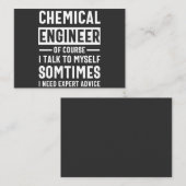 Funny Chemical Engineer Visitekaartje (Voorkant / Achterkant)