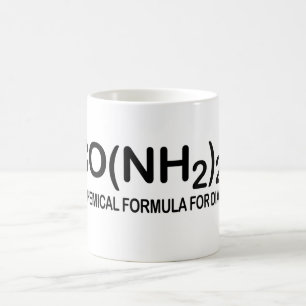 Funny Chemical Formule voor diarree Coffee Cup Koffiemok