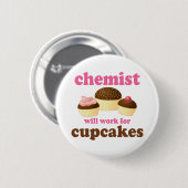 Funny Chemist Ronde Button 5,7 Cm (Voorkant /achterkant)