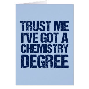 Funny Chemistry Afstuderen Afstuderen Humor Card