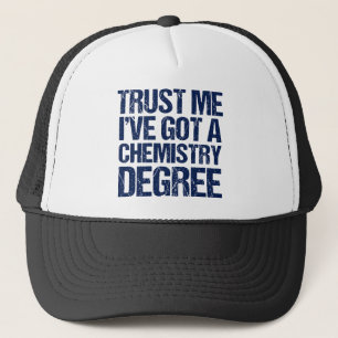 Funny Chemistry Afstuderen Trucker Pet