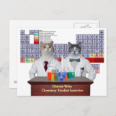 Funny Chemistry Cats Briefkaart (Voorkant / Achterkant)