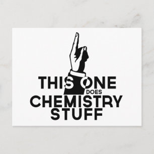 Funny Chemistry - deze doet chemie Briefkaart