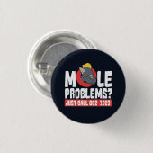 Funny Chemistry Formula Mole Problem Science Ronde Button 3,2 Cm (Voorkant /achterkant)