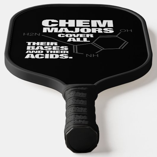 Funny Chemistry Majors Hoesje hun bassen ... Pickleball Paddle (Laagn)