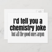 Funny Chemistry Meme for Teachers Students Briefkaart (Voorkant / Achterkant)