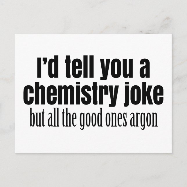 Funny Chemistry Meme for Teachers Students Briefkaart (Voorkant)