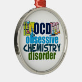Funny Chemistry Metalen Ornament (Rechts)